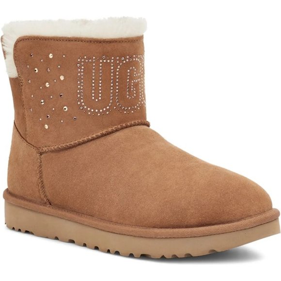 NEW UGG Classic Gem Mini Boots - Picture 2 of 13